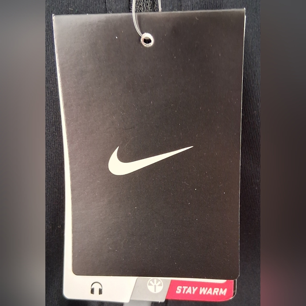 Nike Running Black Dri-Fit Long Sleeve W/ Business Logo On Arm Sz XXL NWT - Picture 2 of 11